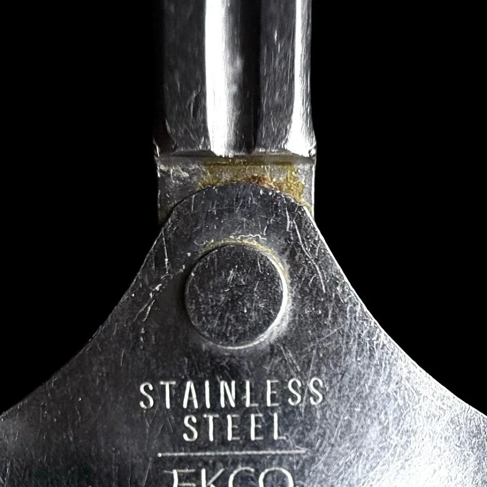 Ekco Stainless Steel Slotted Spoon Kitchen Utensil Cooking‎ Serving USA READ